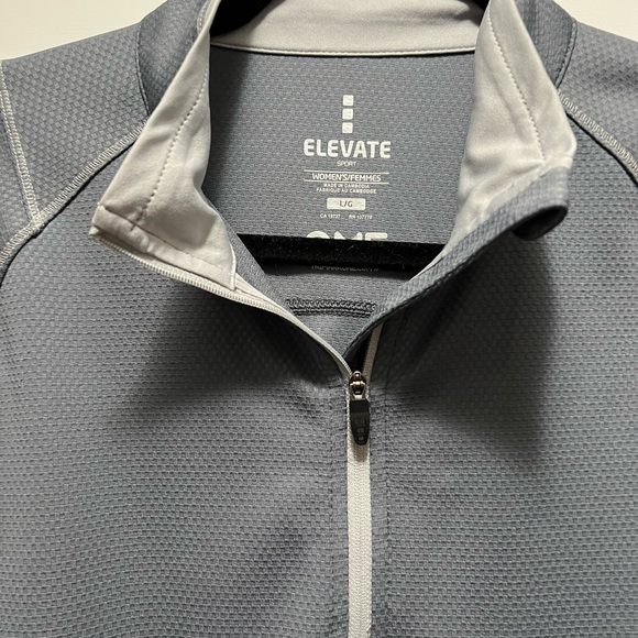 Elevate Women's Gray Lightweight Quarter-Zip Pullover Size Large - Picture 2 of 4